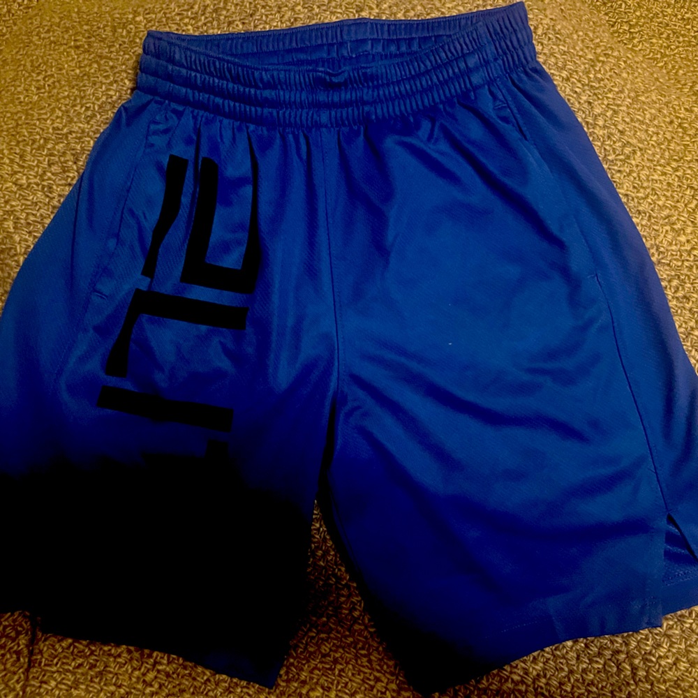 Boys blue Nike elite drifit shorts
